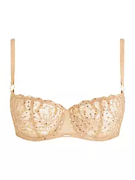CHANTELLE | Balconette BH FLEURS SIGNATURE toffee sequins | Camel
