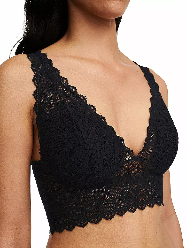 CHANTELLE | Bustier FLORAL TOUCH noir | 