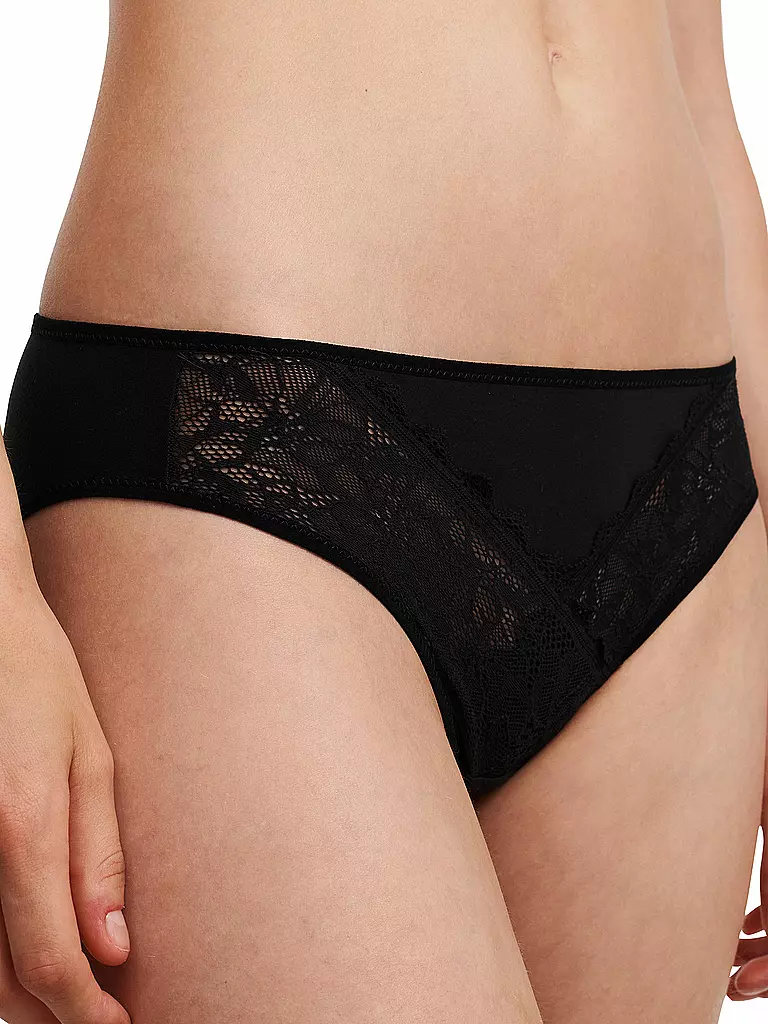 CHANTELLE | Slip FLORAL TOUCH noir | 