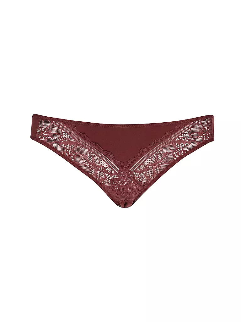 CHANTELLE | Slip FLORAL TOUCH sienna | dunkelrot