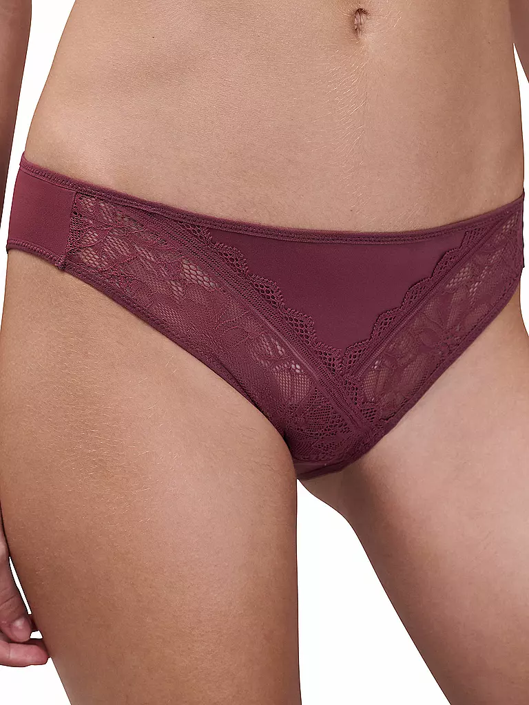 CHANTELLE | Slip FLORAL TOUCH sienna | dunkelrot