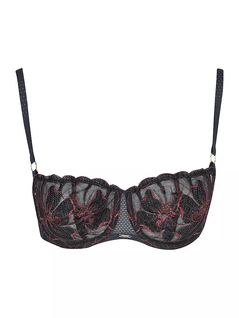 CHANTELLE | Soutien-gorge à armatures FLEURS SIGNATURE sailing blue lurex | Bleu foncé
