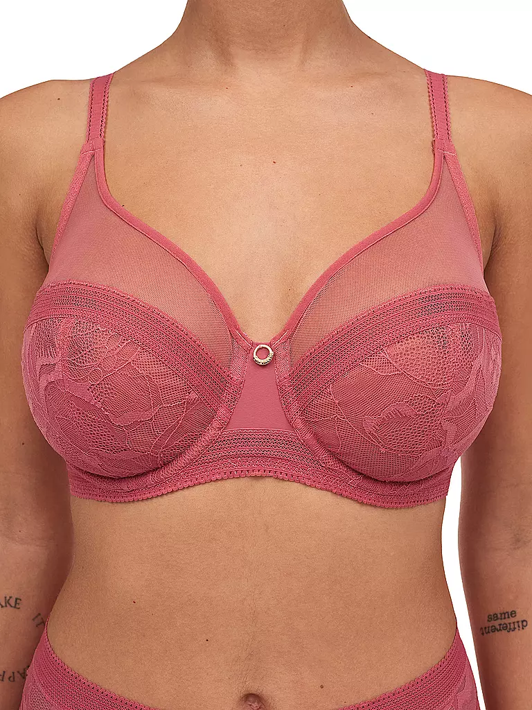 CHANTELLE | Soutien-gorge à armatures TRUE LACE corallin | 