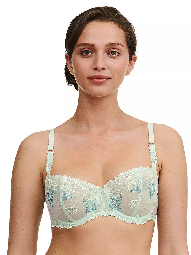 CHANTELLE | Soutien-gorge balconnet à armatures CHAMPS ELYSEES green lily multico | mint