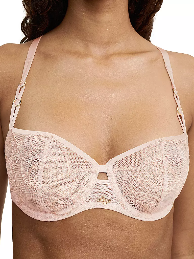 CHANTELLE | Soutien-gorge balconnet MYSTIC CREAM rose taffetas | 