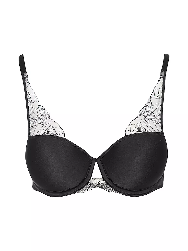 CHANTELLE | Soutien-gorge T-shirt à armatures TATTOO LOVE noir/beige doré | schwarz