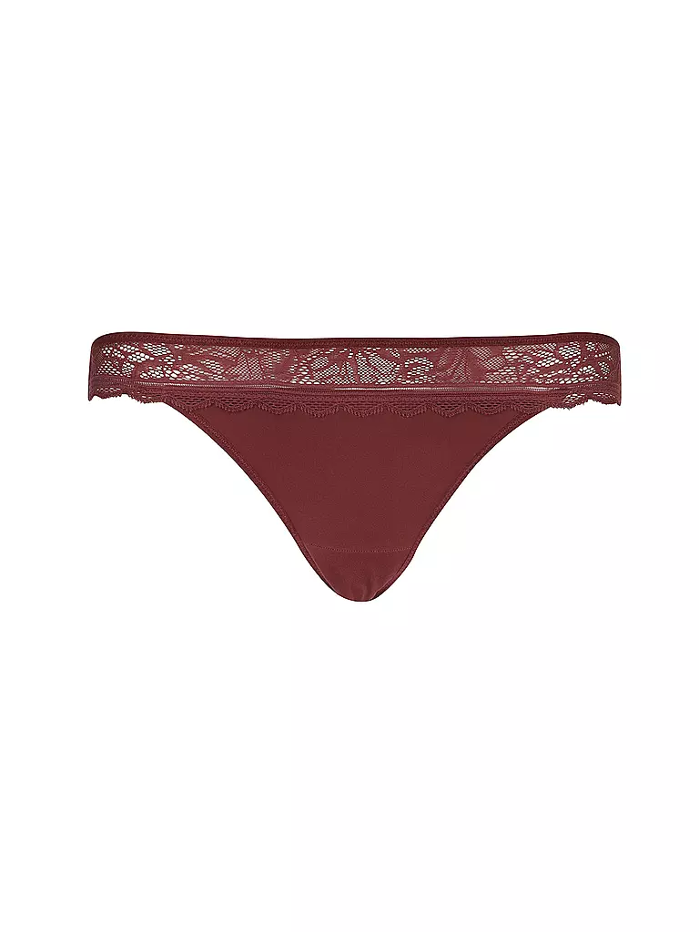 CHANTELLE | String FLORAL TOUCH sienne | dunkelrot