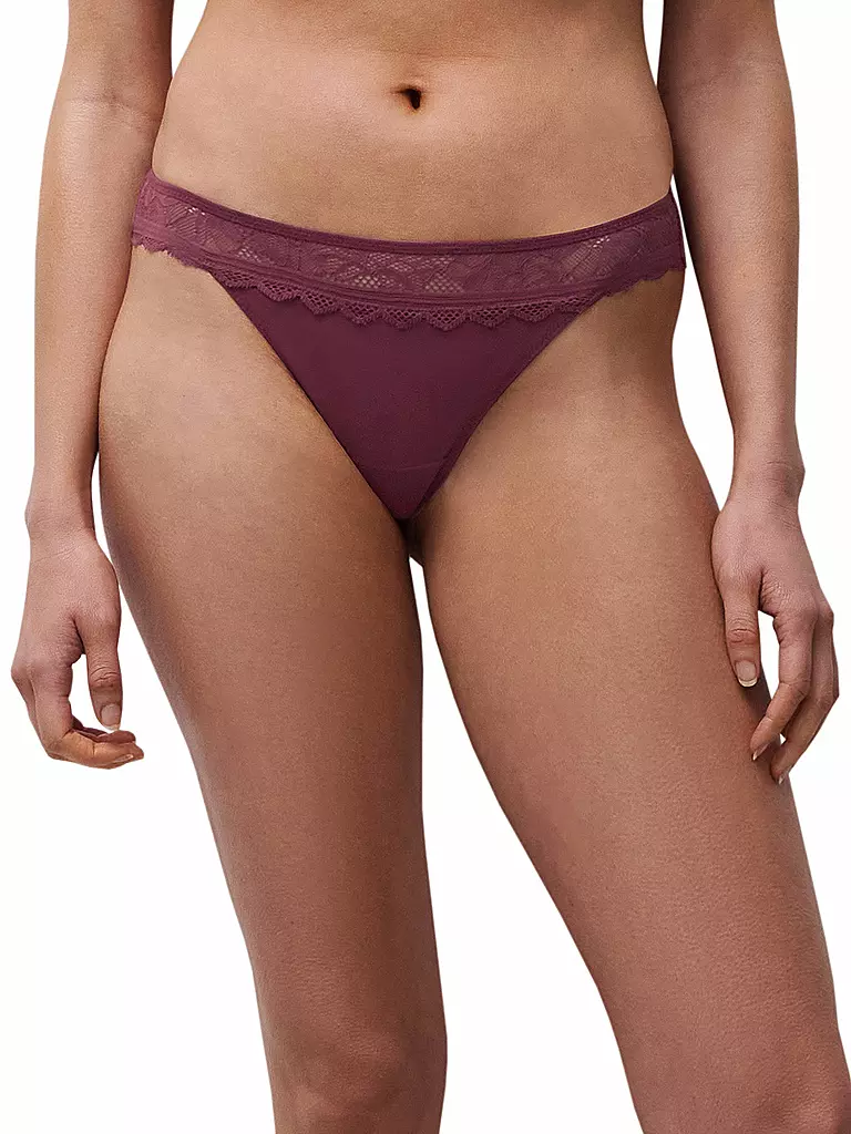 CHANTELLE | String FLORAL TOUCH sienne | dunkelrot