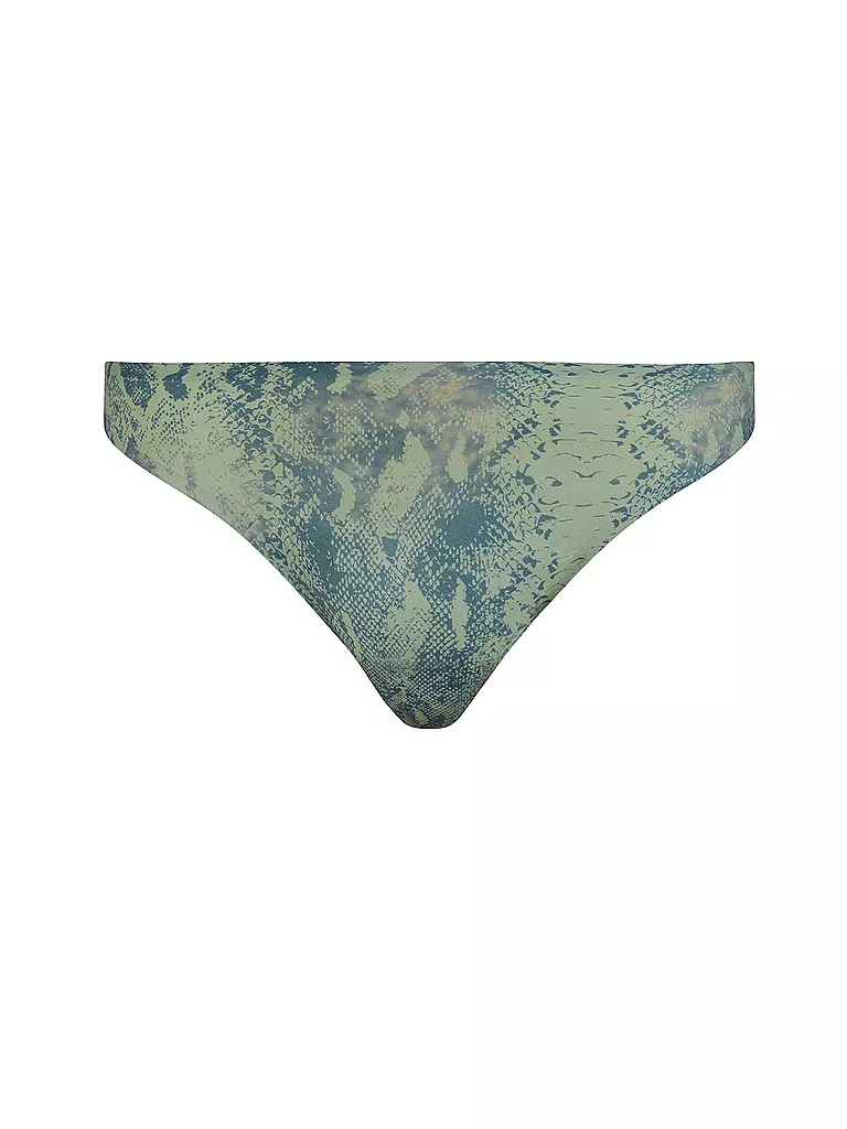 CHANTELLE | String SOFTSTRETCH imprimé python | olive