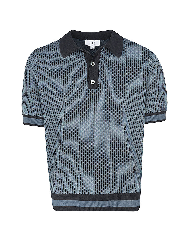 CHE Poloshirt COSMO GEO QUINN bleu | L