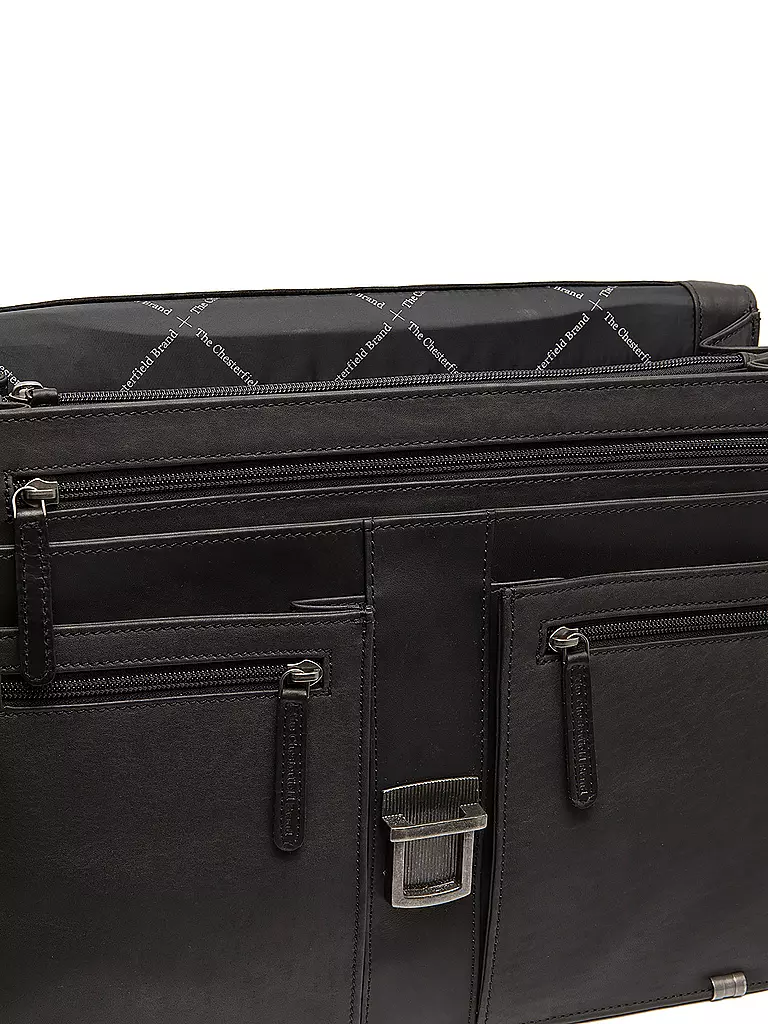 CHESTERFIELD | Sac en cuir - Porte-documents STUTTGART 14" | schwarz