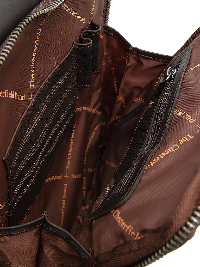 CHESTERFIELD | Sac en cuir - Sac bandoulière ALVA | Marron