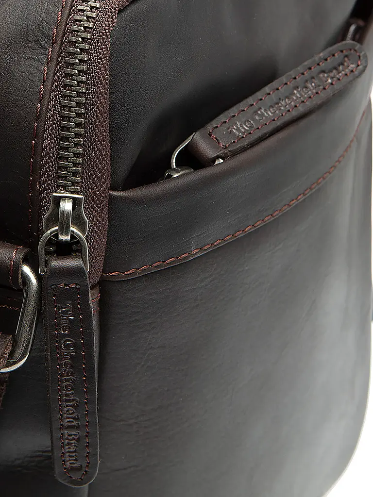 CHESTERFIELD | Sac en cuir - Sac bandoulière ALVA | Marron