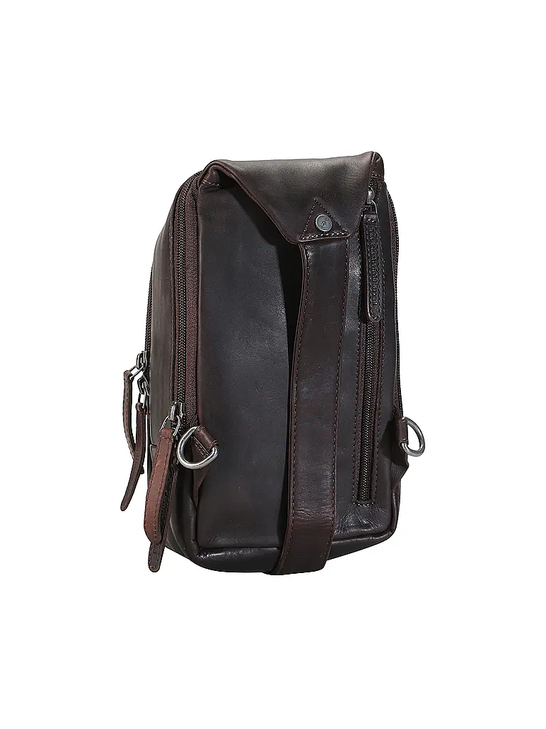 CHESTERFIELD | Sac en cuir - Sac bandoulière RIGA | Marron