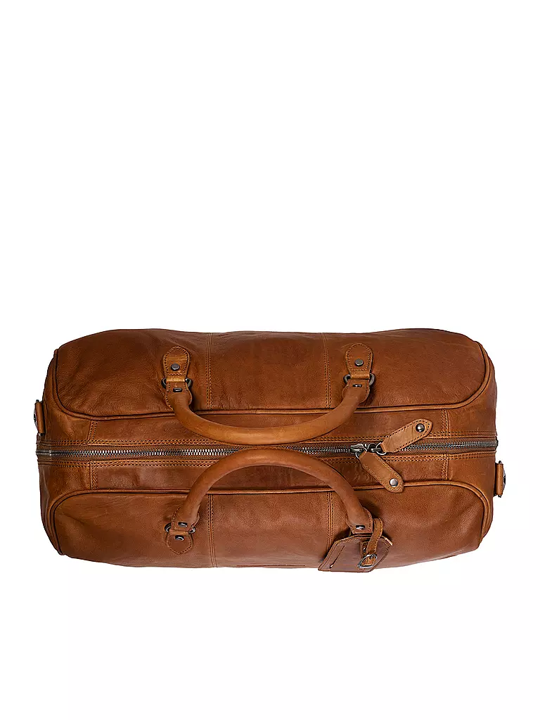 CHESTERFIELD | Sac en cuir - Sac Week-end WILLIAM | Camel
