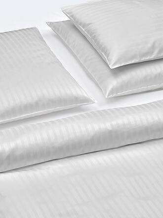 CHRISTIAN FISCHBACHER | Taie d'oreiller en satin 70x90cm MANHATTAN Gris argenté