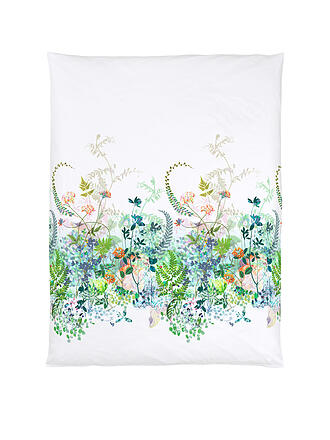 CHRISTIAN FISCHBACHER | Housse de couette en satin SPRING BREEZE 140x200cm Blanc/Fleurs