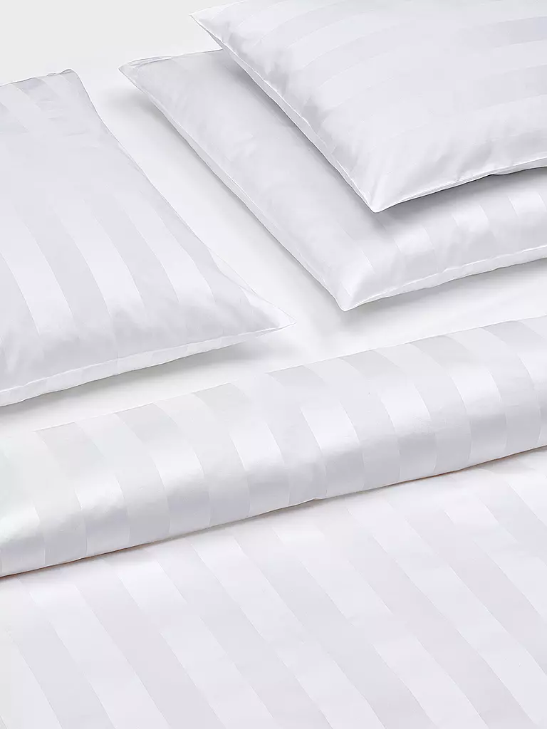CHRISTIAN FISCHBACHER | Housse de couette en satin 140x200cm Broadway Blanc | weiss