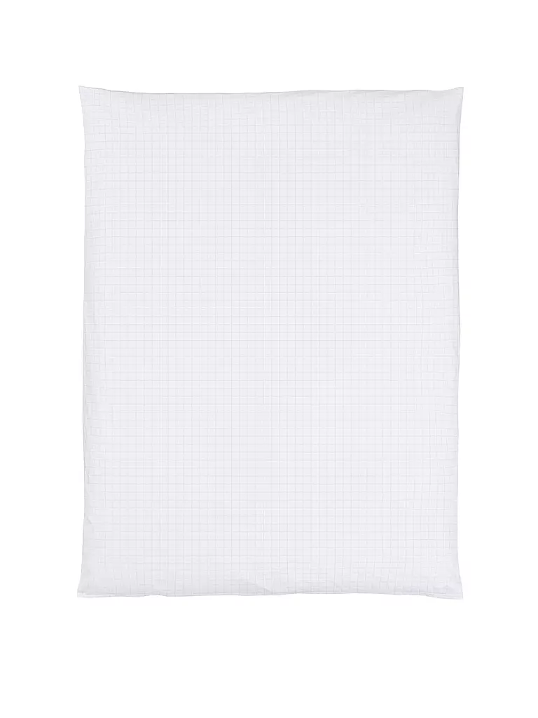 CHRISTIAN FISCHBACHER | Housse de couette en satin 140x200cm TIMES SQUARE Blanc | weiss