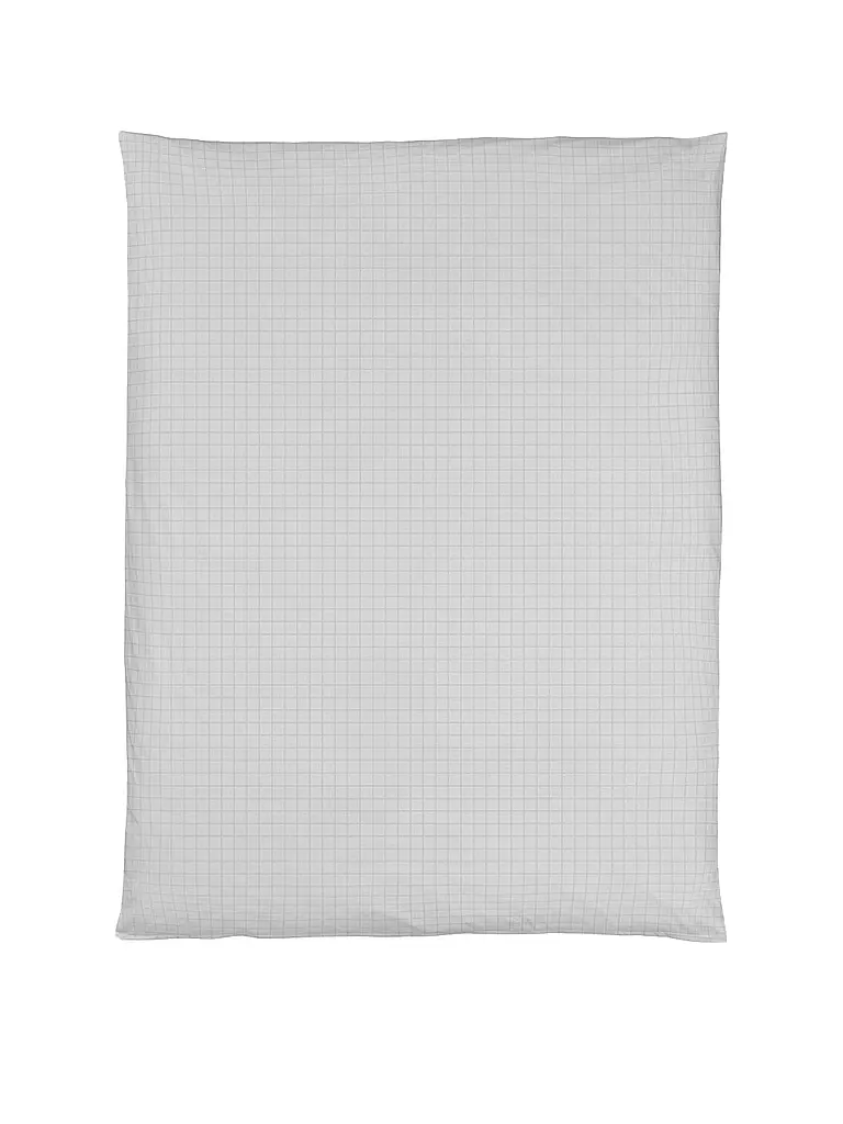 CHRISTIAN FISCHBACHER | Housse de couette en satin 140x200cm TIMES SQUARE Gris argenté | Argent