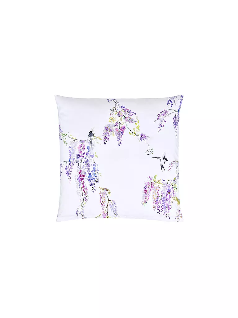 CHRISTIAN FISCHBACHER | Housse de couette en satin PURPLE RAIN 140x200cm Blanc/Lilas | 