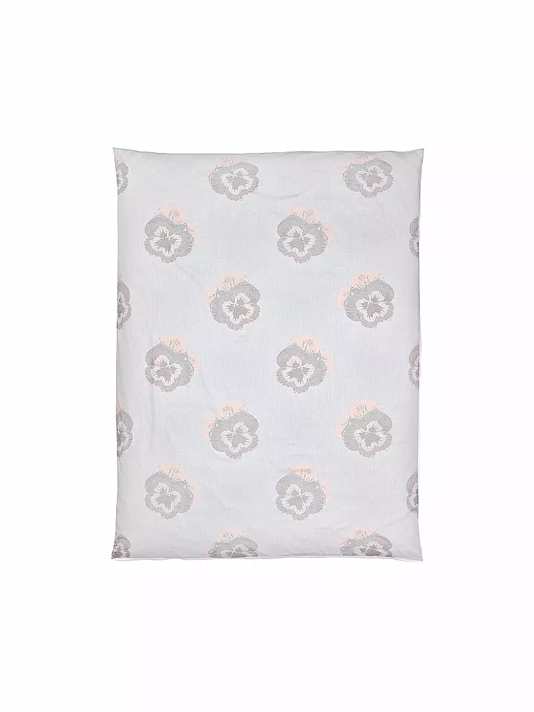 CHRISTIAN FISCHBACHER | Housse de couette jacquard Pansy 140x200cm Argent/Rose | silber