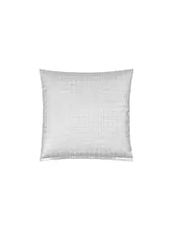 CHRISTIAN FISCHBACHER | Taie d'oreiller en satin 70x90cm TIMES SQUARE Blanc | Argent