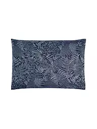 CHRISTIAN FISCHBACHER | Housse de coussin jacquard FARN 70x90cm Bleu brume | Bleu foncé