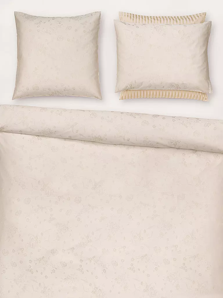 CHRISTIAN FISCHBACHER | Housse de coussin jacquard FIORI PASTELLO 70x90cm Ivoire | beige