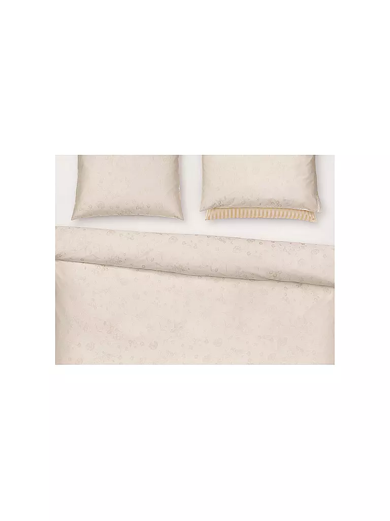 CHRISTIAN FISCHBACHER | Housse de coussin jacquard FIORI PASTELLO 70x90cm Ivoire | 