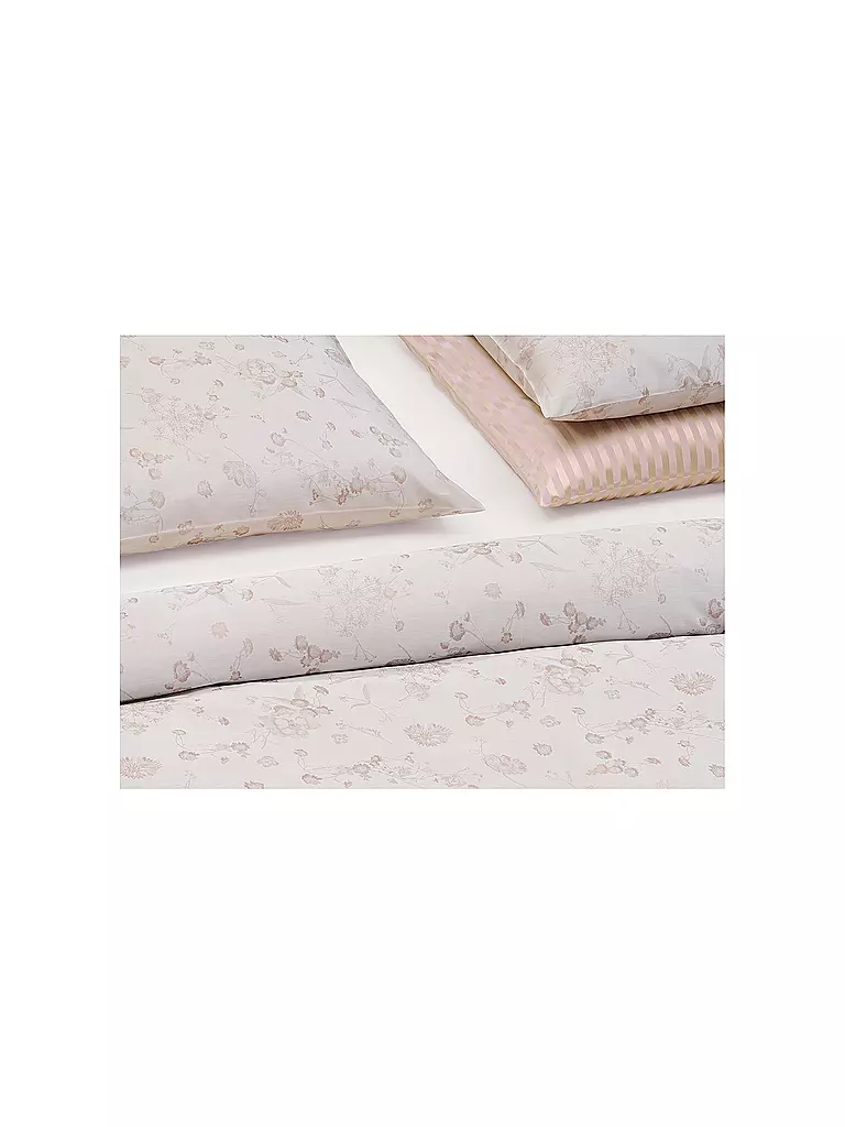 CHRISTIAN FISCHBACHER | Housse de coussin jacquard FIORI PASTELLO 70x90cm Rose coquillage | 