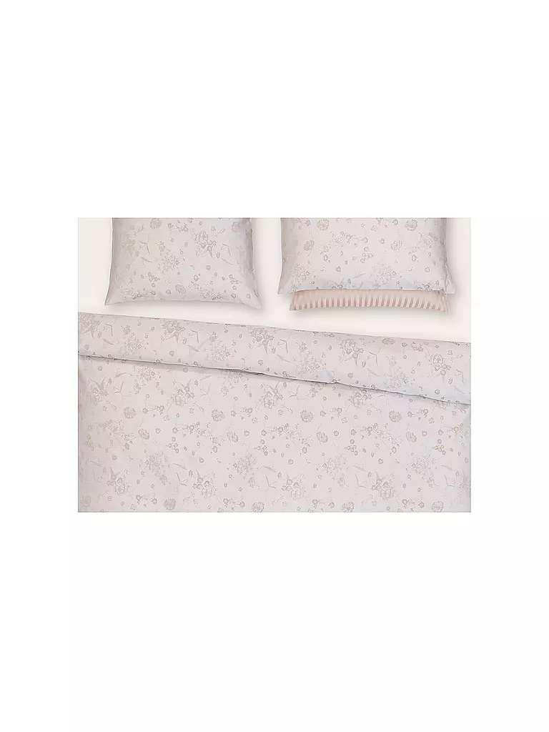 CHRISTIAN FISCHBACHER | Housse de coussin jacquard FIORI PASTELLO 70x90cm Rose coquillage | 