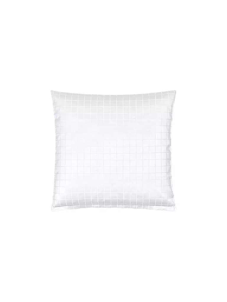 CHRISTIAN FISCHBACHER | Taie d'oreiller en satin 70x90cm TIMES SQUARE Blanc | weiss