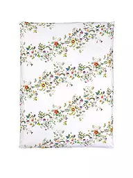 CHRISTIAN FISCHBACHER | Taie d'oreiller en satin GARLAND 70x90cm Blanc/Fleurs | Blanc