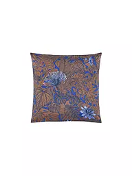 CHRISTIAN FISCHBACHER | Taie d'oreiller en satin GOLDEN GARTEN 70x90cm cuivre/bleu | Cuivre