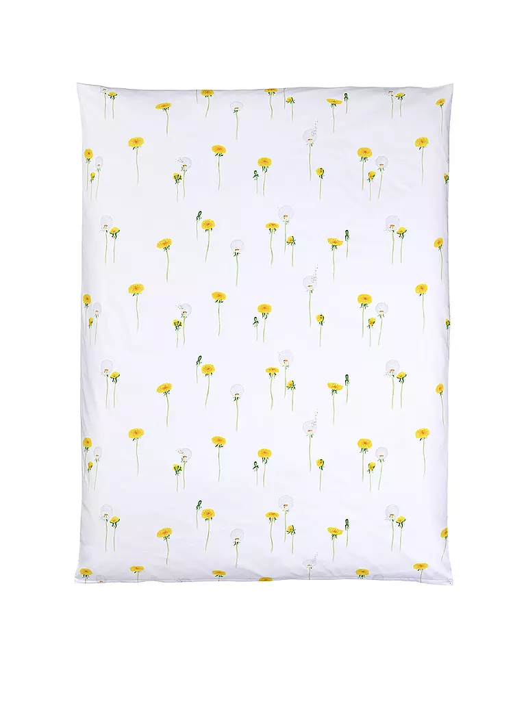 CHRISTIAN FISCHBACHER | Taie d'oreiller en satin PUSTEBLUME 70x90cm Blanc/Jaune | weiss