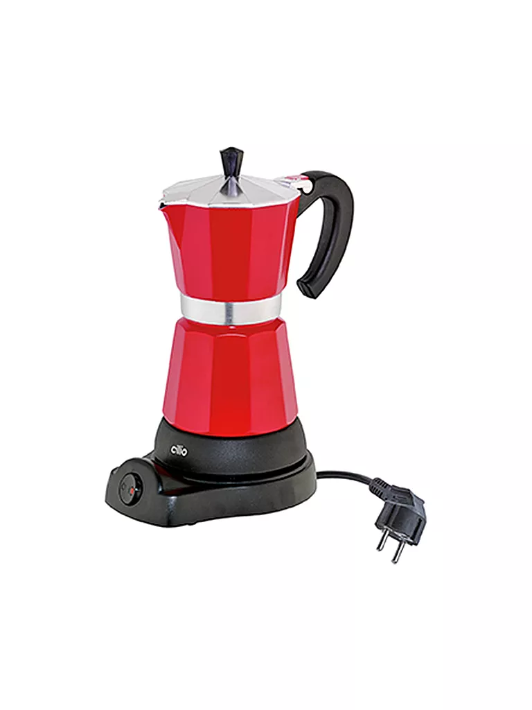 CILIO | Cafetière à expresso "Classico" électrique rouge (6 tasses) | rot