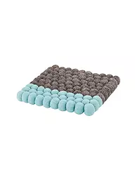 CILIO | Dessous de plat LANA DUE en laine marron et rose | Bleu clair