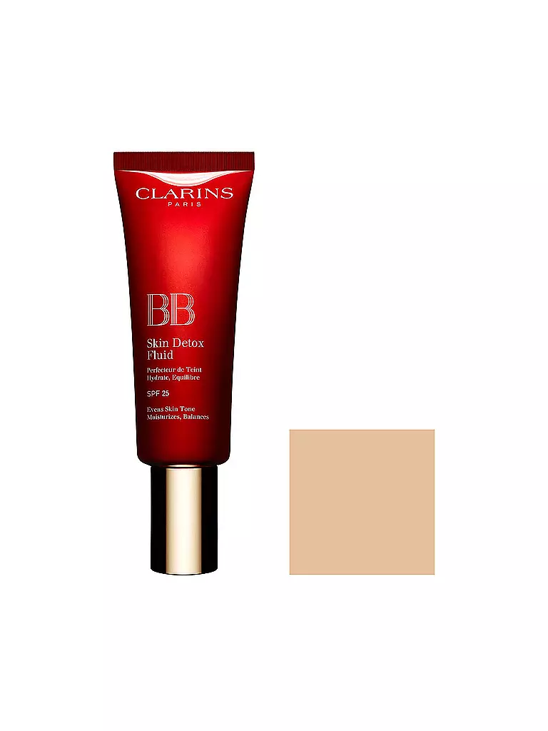 CLARINS | Crème pour le visage - BB Skin Detox Fluid SPF25 (01 Light) | camel