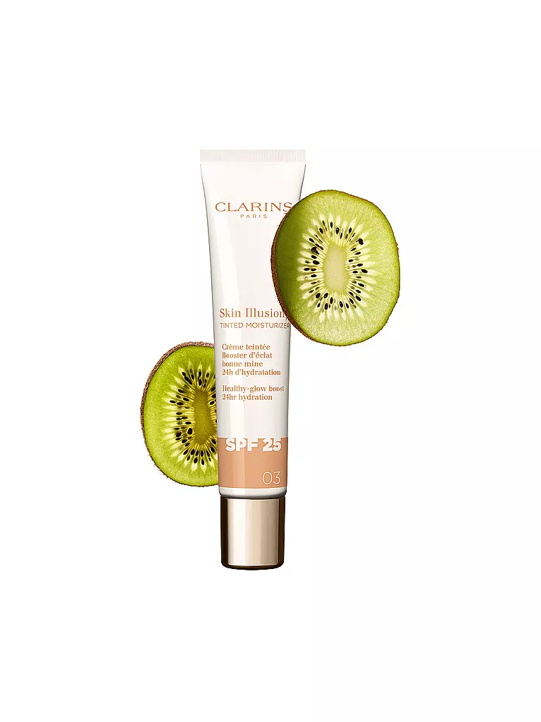 CLARINS | Crème pour le visage - Skin Illusion Tinted Moisturizer SPF 25 03 40ml | Camel