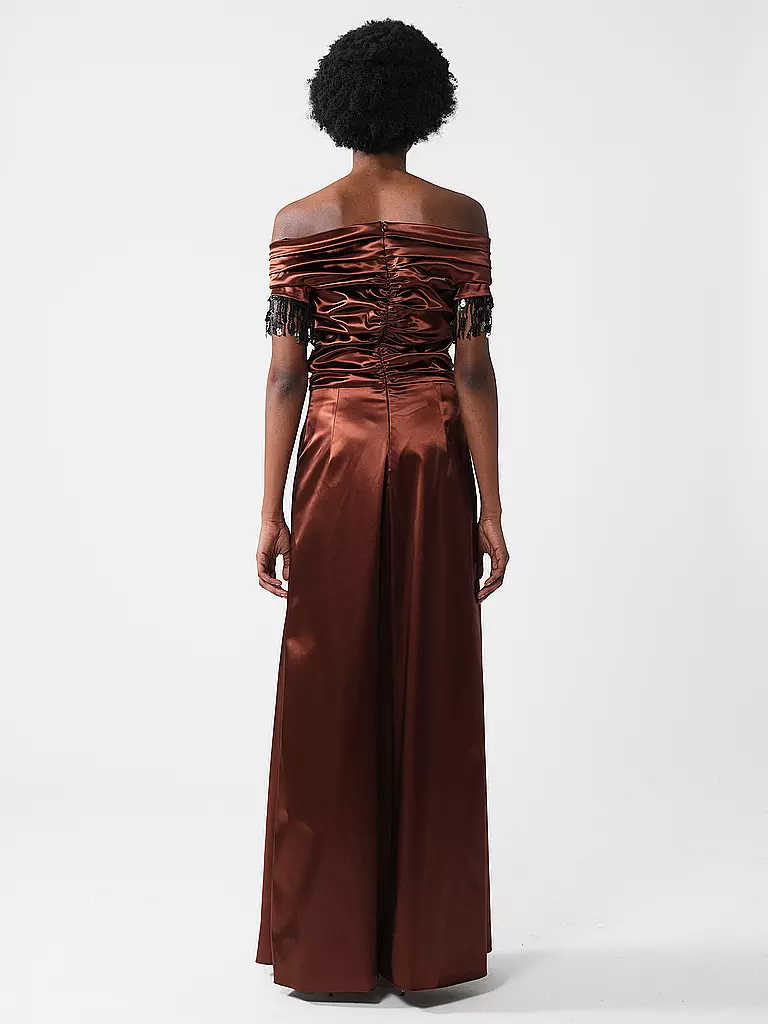 CLAUS TYLER | Robe de soirée
Marque : CLAUS TYLER
Couleur : marron clair
Catégories : Mode, Femme

Longueur des manches : Bandeau
Matière : Fibre synthétique, Polyester / Polyamide, Satin
Motif : Uni
Coupe (vêtement d'extérieur) : Slim
Style et occasion : Occasio | 
