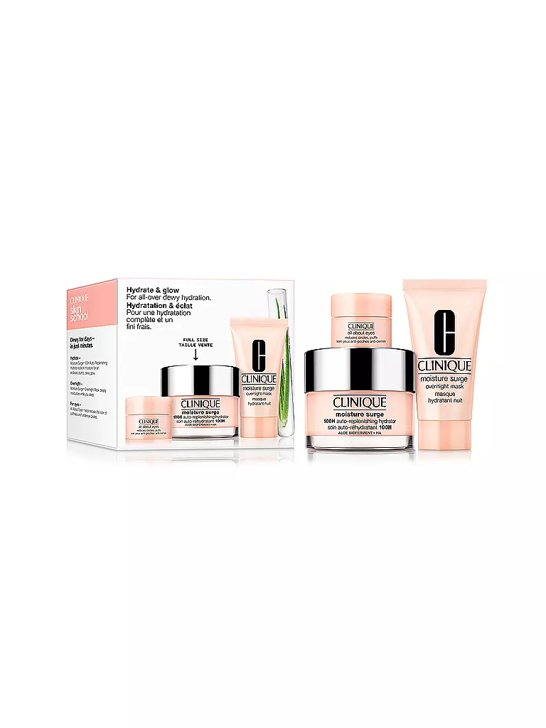 CLINIQUE | Coffret cadeau - Hydrate + Glow Skincare Set 50ml / 30ml / 5ml | Aucune couleur