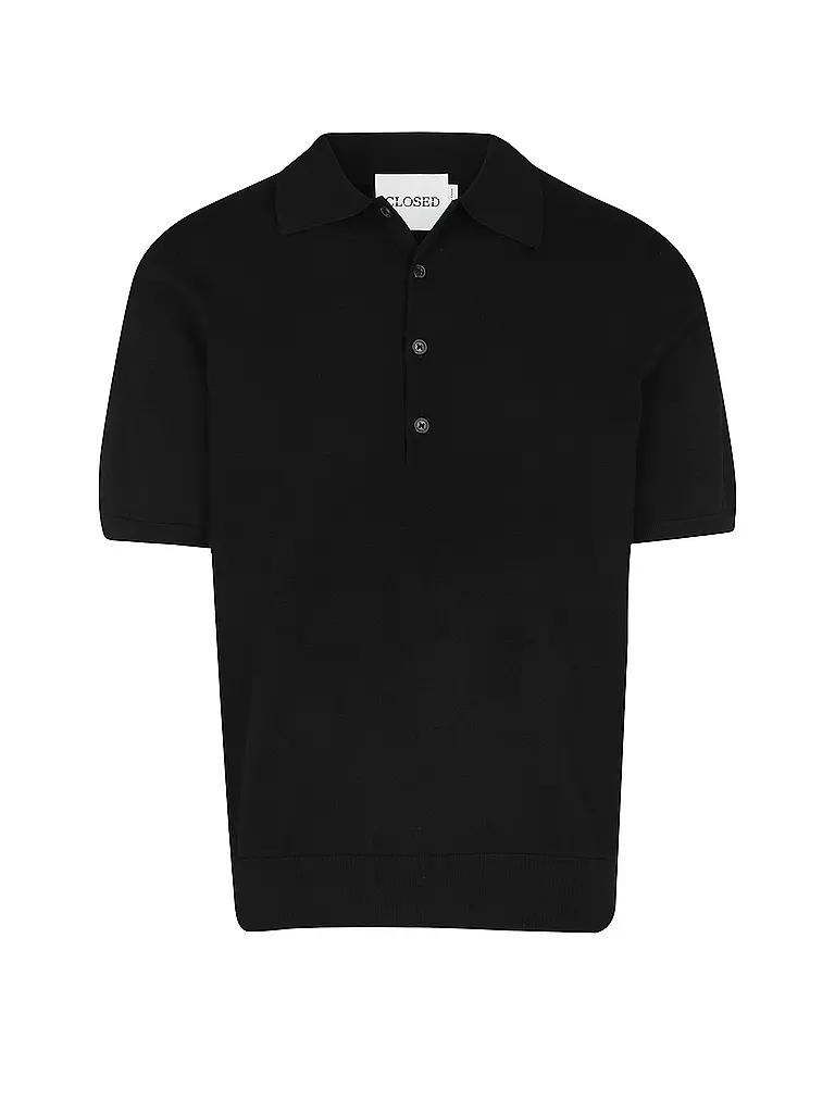CLOSED | Strickpoloshirt  | Noir