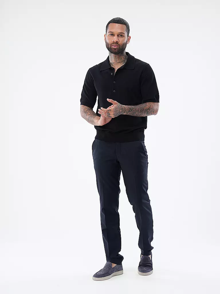 CLOSED | Strickpoloshirt  | Noir
