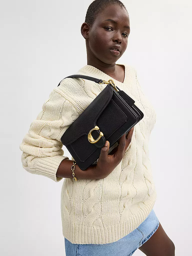 COACH | Sac en cuir - Sac bandoulière TABBY 26 | Noir