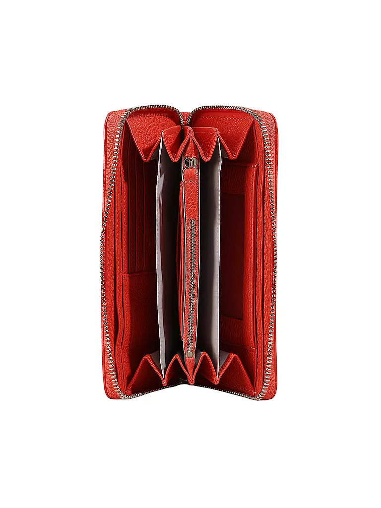 COCCINELLE | Geldbörse METALLIC SOFT | rot