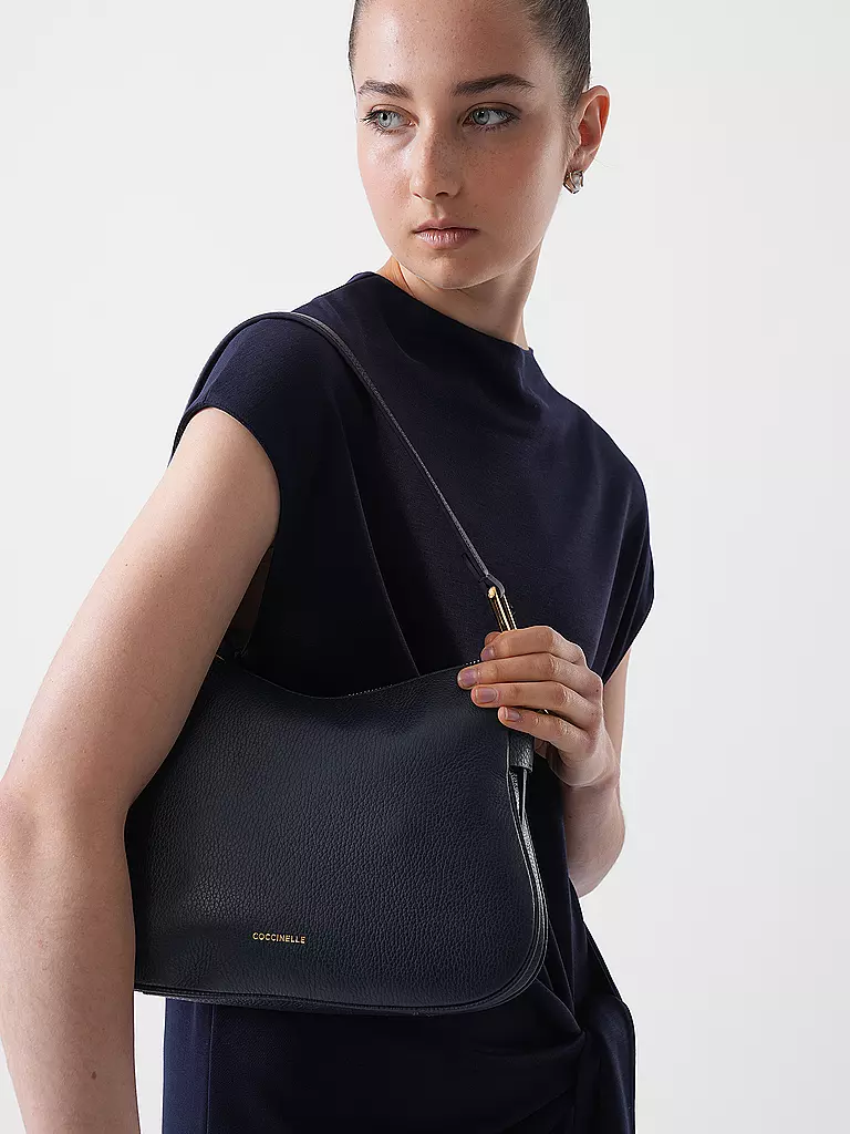 COCCINELLE | Ledertasche - Hobo COCCINELLEMAGIE SOFT Small  | Bleu foncé