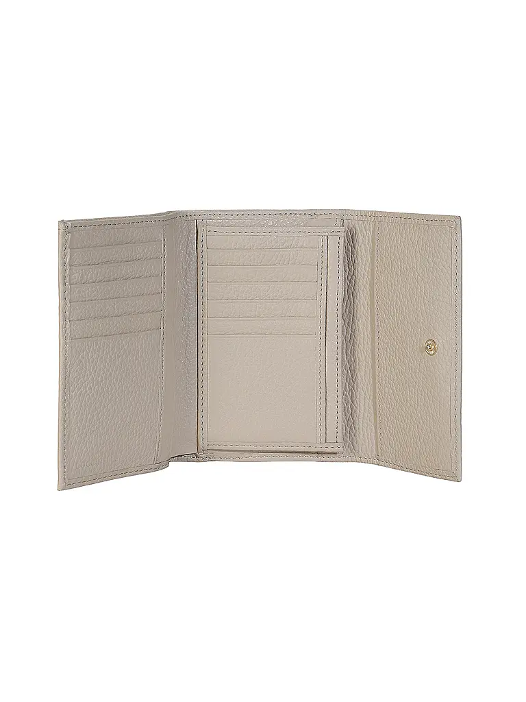 COCCINELLE | Nom du produit : Portefeuille METALLIC SOFT | Crème