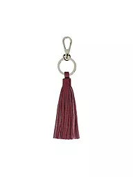 COCCINELLE | Porte-clés TASSEL | Rouge foncé