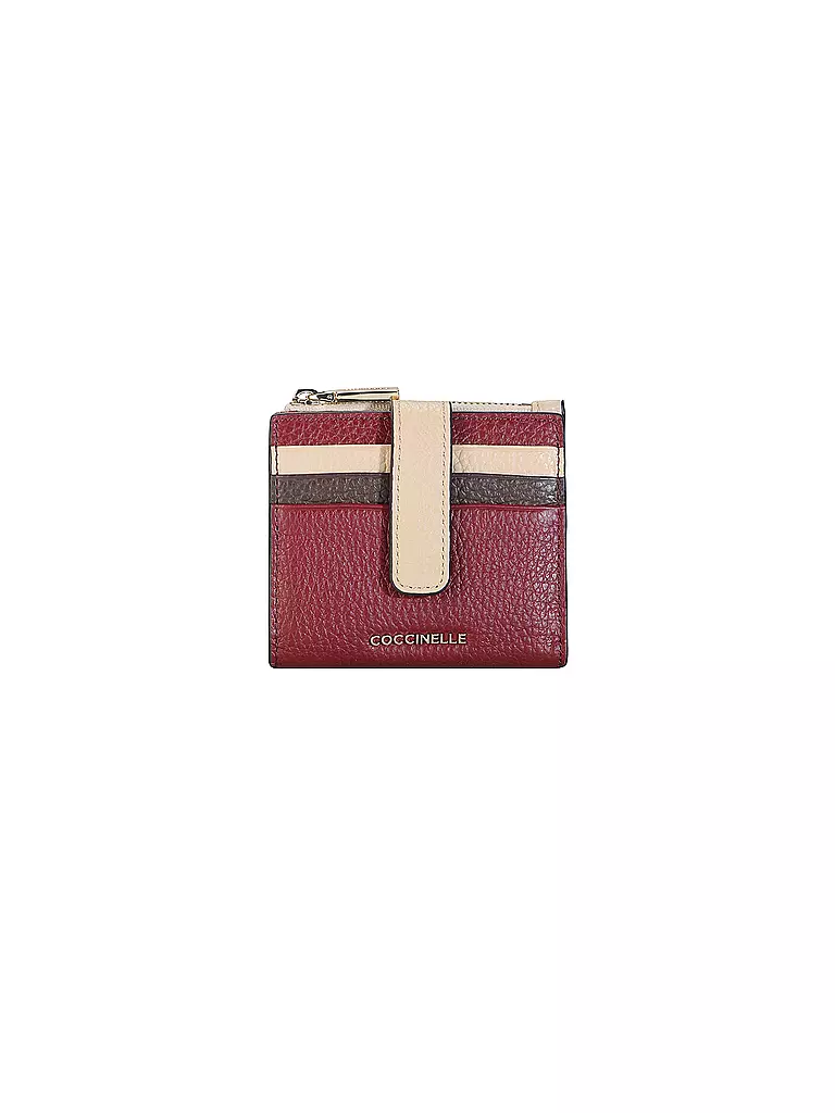 COCCINELLE | Portefeuille METALLIC TRICOLOR | dunkelrot